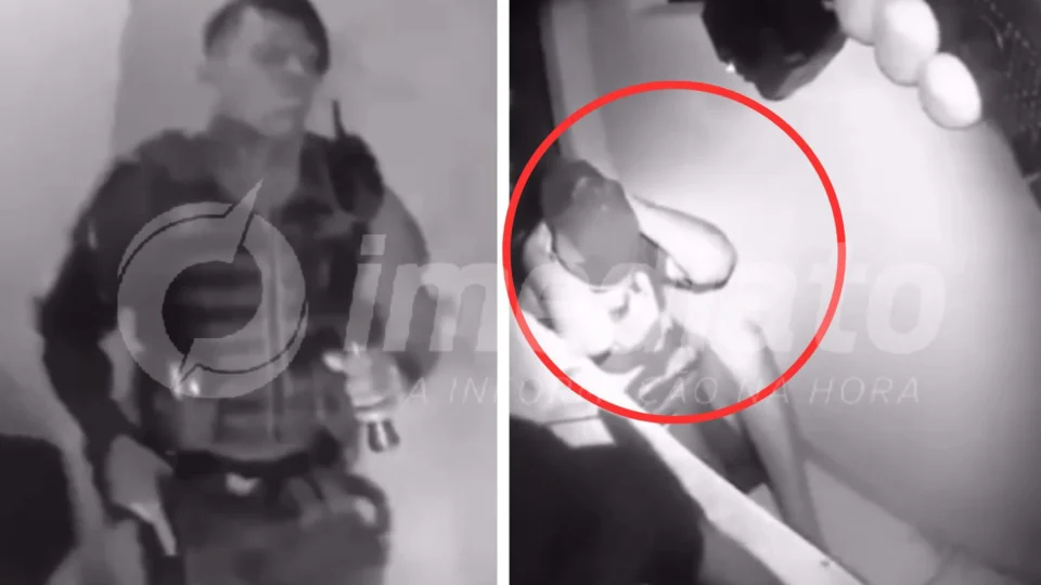 VEJA VÍDEO: homem bate em mulher e se esconde debaixo de lençol com medo da PM