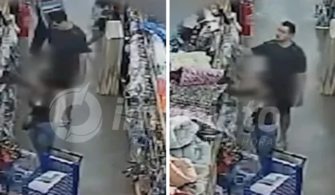 Veja Vídeo: homem abaixa bermuda e expõe pênis perto de mulher em comércio