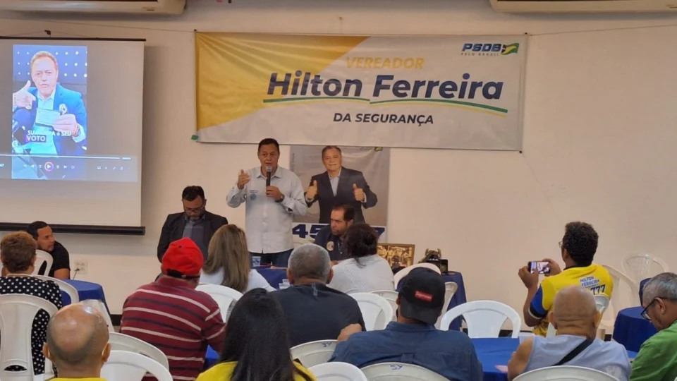 Hilton Ferreira recebe apoio de Plínio Valério em evento com foco na segurança pública de Manaus