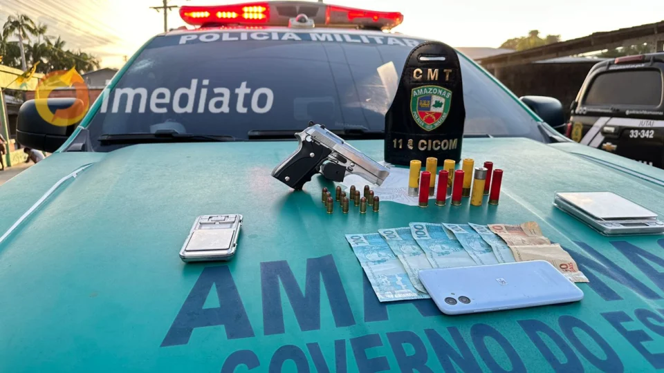 VÍDEO: homem é preso por ameaçar populares com arma de fogo no Amazonas