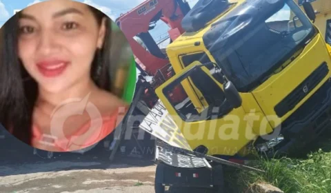 Mulher que morreu esmagada por caminhão é identificada; vítima impediu que filha fosse atropelada