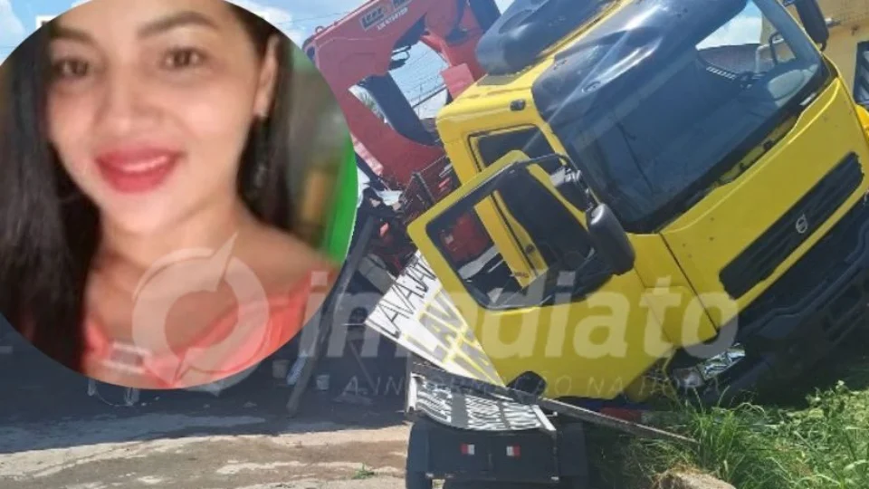 Mulher que morreu esmagada por caminhão é identificada; vítima impediu que filha fosse atropelada