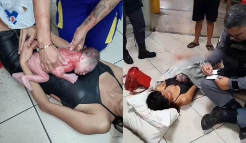 Vídeo: bebê nasce em loja de conveniência de posto de gasolina na Av. Recife