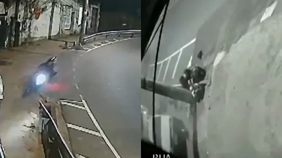Vídeo: mulheres em moto são arremessadas após colidir em alta velocidade com carro parado