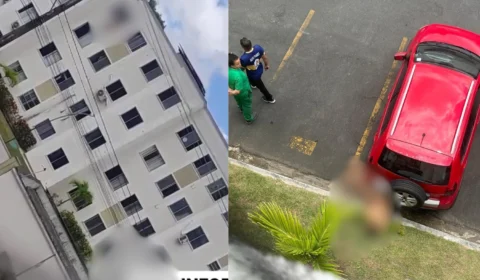 Vídeo: PM flagra esposa traindo, mata amante e joga corpo pela janela do apartamento