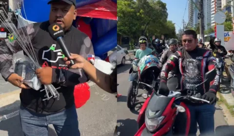 Ação distribui antenas corta pipa na Av. Humberto Calderaro para aumentar segurança no trânsito de Manaus