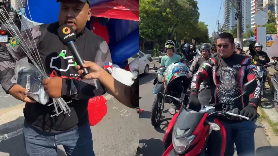 Ação distribui antenas corta pipa na Av. Humberto Calderaro para aumentar segurança no trânsito de Manaus