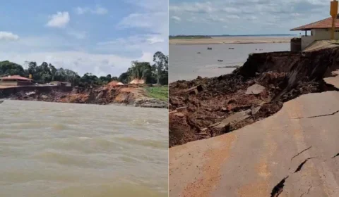 Vídeo: Corpo de Bombeiros e Defesa Civil buscam vítimas após desabamento de porto em Manacapuru