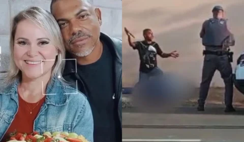 Vídeo: homem é preso após matar esposa a facadas em calçada, em São Paulo