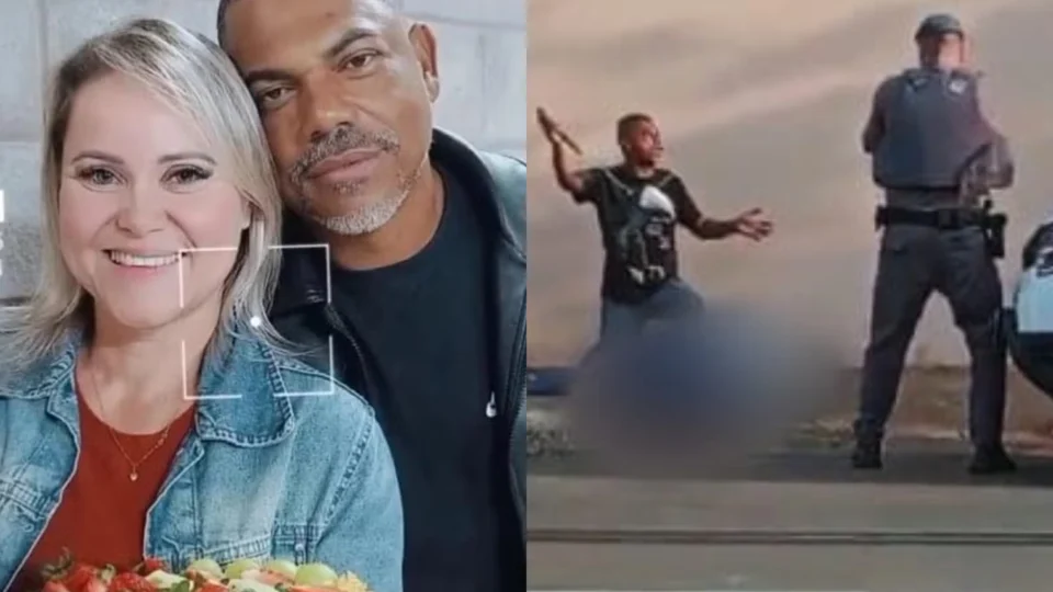 Vídeo: homem é preso após matar esposa a facadas em calçada, em São Paulo