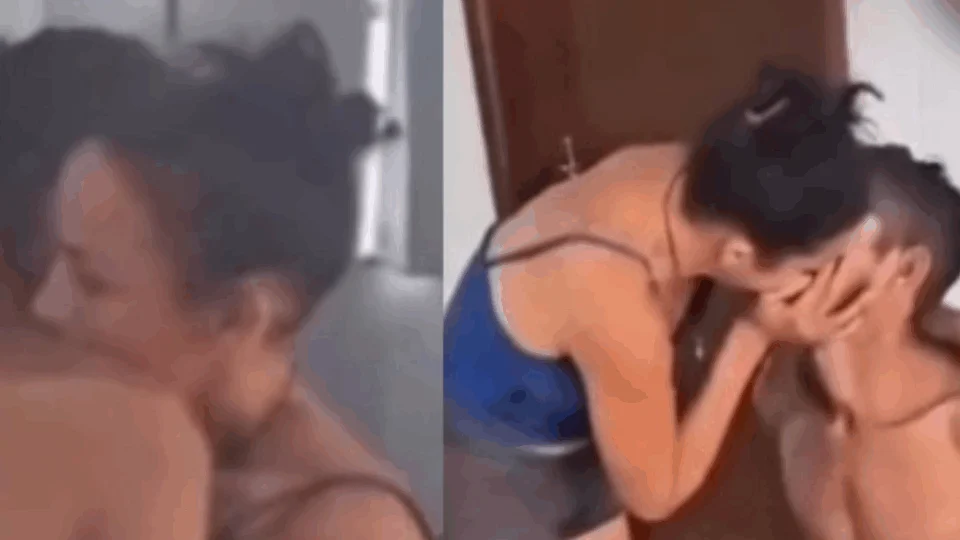 VEJA VÍDEO: casal se despede aos beijos durante prisão por roubo