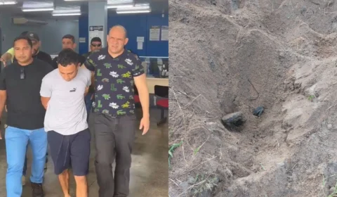 Vídeos: PC-AM prende homem que matou e enterrou corpo de colega de trabalho no Ramal do Pau Rosa