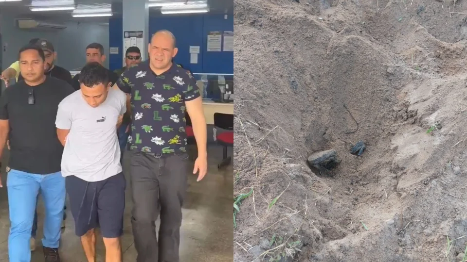 Vídeos: PC-AM prende homem que matou e enterrou corpo de colega de trabalho no Ramal do Pau Rosa