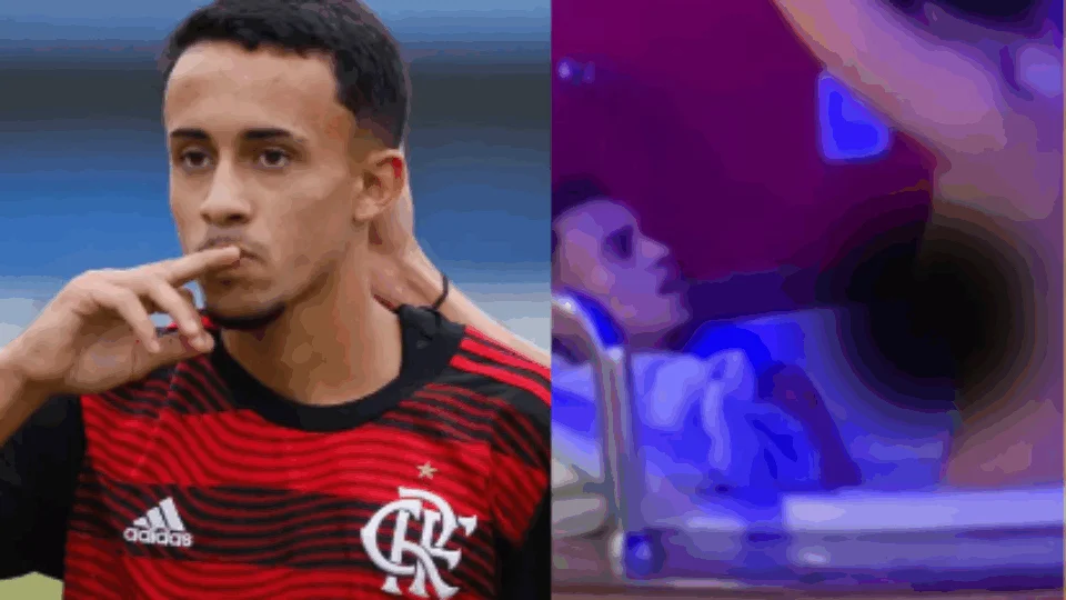 Jogador do Flamengo é flagrado com amante em banheira de motel