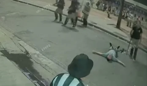 VÍDEO: Guarda é afastado após ser flagrado agredindo torcedor do Botafogo que desmaiou
