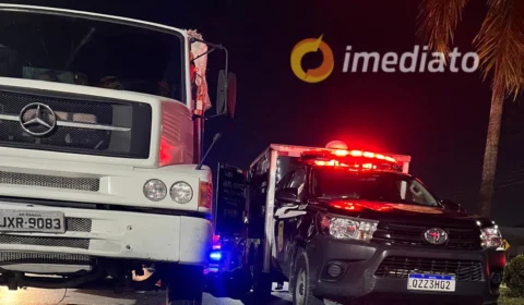 VEJA VÍDEO: jovem morre ao cair embaixo de caminhão no bairro Distrito Industrial