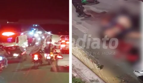 VEJA VÍDEO: mulher morre ao cair de motocicleta no bairro Cidade Nova