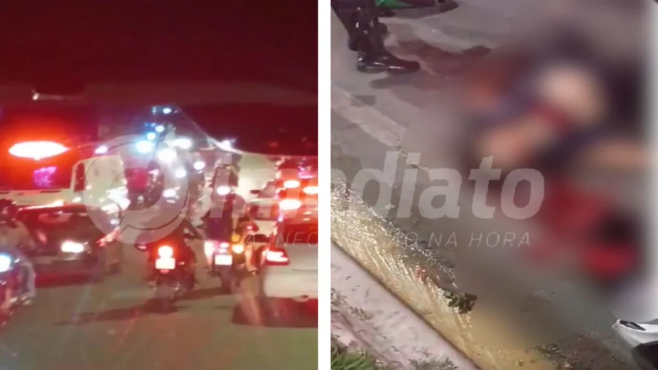 VEJA VÍDEO: mulher morre ao cair de motocicleta no bairro Cidade Nova