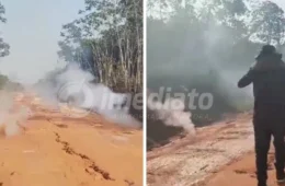 VÍDEO: fumaça e fogo subterrâneo assustam moradores de comunidade indígena no Pará