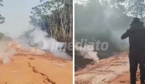 VÍDEO: fumaça e fogo subterrâneo assustam moradores de comunidade indígena no Pará