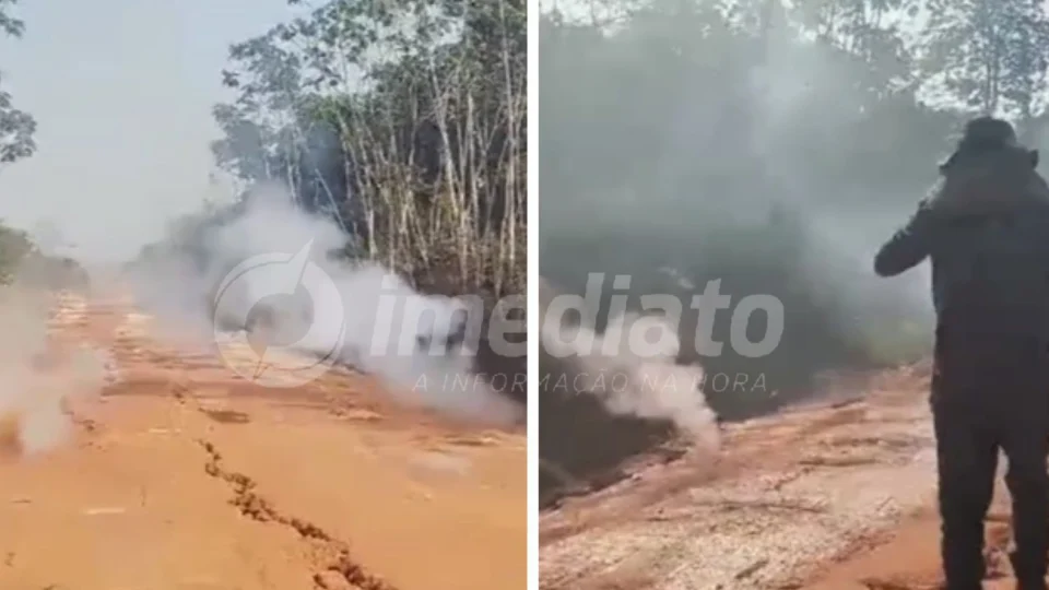 VÍDEO: fumaça e fogo subterrâneo assustam moradores de comunidade indígena no Pará