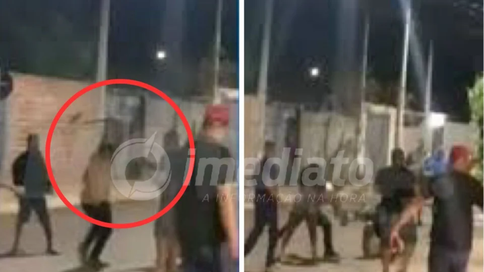 VEJA VÍDEO: Jovem é atingido com golpe de machado na cabeça durante briga