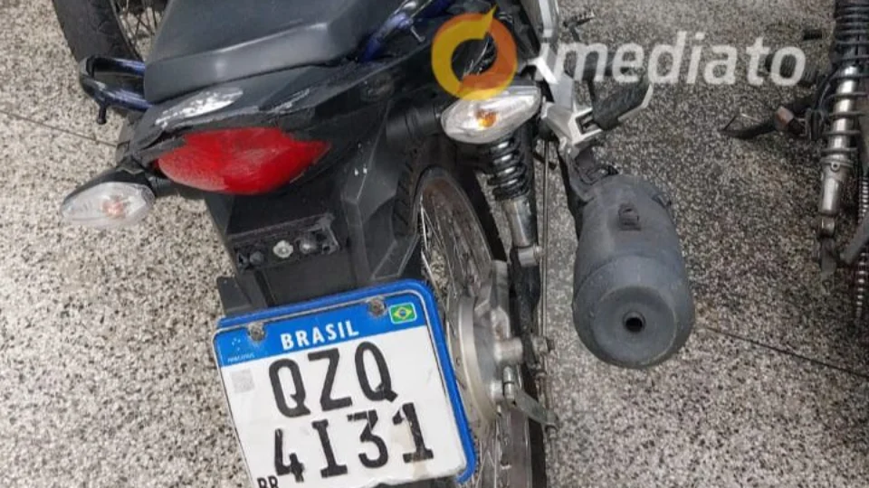 Polícia prende homem e apreende motocicleta com placa adulterada no bairro Alvorada 1