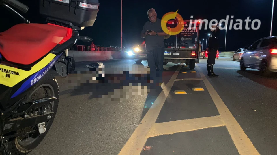 Homem morre após ser atropelado por carro na ponte Rio Negro