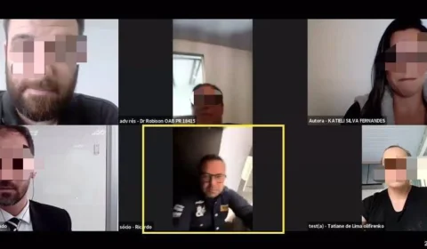 VEJA VÍDEO: réu se esconde debaixo de mesa para enganar juiz