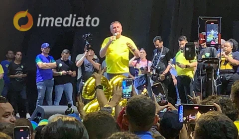 Bolsonaro participa de evento em apoio a Alberto Neto no segundo turno das eleições