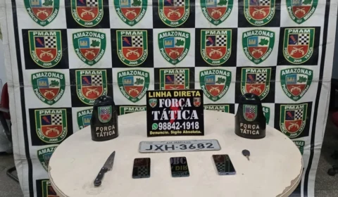 PMAM prende dois homens e apreende adolescente suspeitos de roubos na zona leste de Manaus