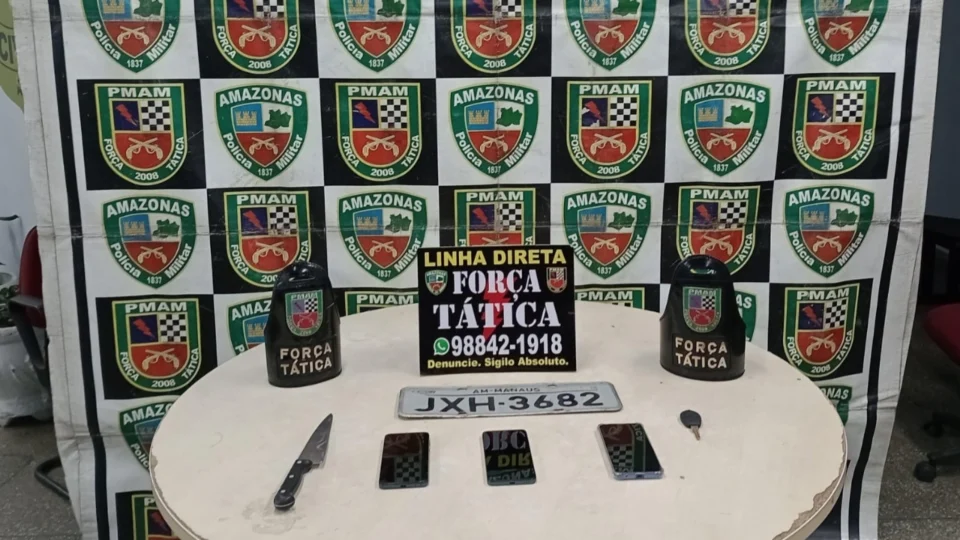 PMAM prende dois homens e apreende adolescente suspeitos de roubos na zona leste de Manaus