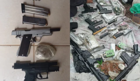 Operação da Força Tática apreende arsenal e mais de 100 kg de drogas no conjunto Viver Melhor, em Manaus