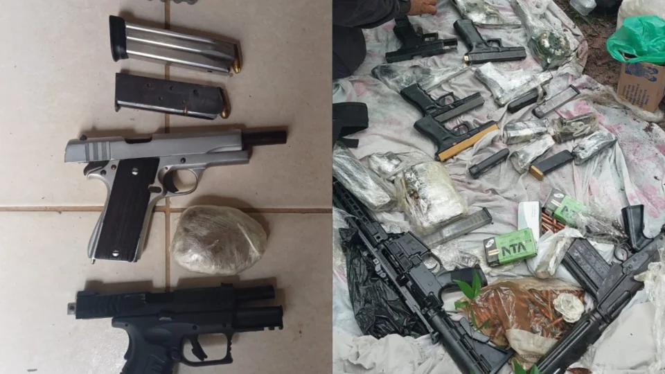 Operação da Força Tática apreende arsenal e mais de 100 kg de drogas no conjunto Viver Melhor, em Manaus