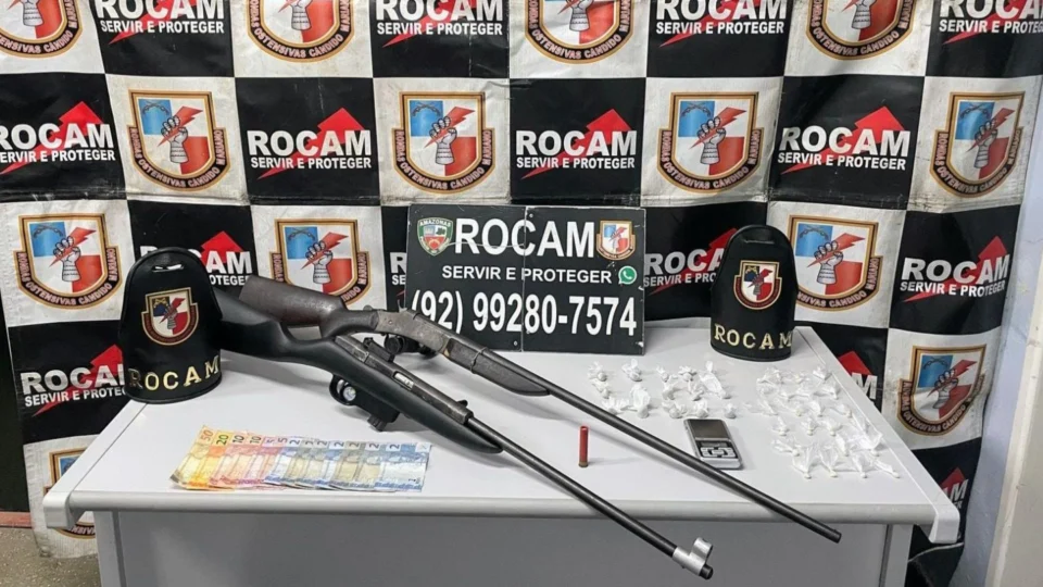 Homem é preso por tráfico de drogas e porte ilegal de armas em Novo Aripuanã