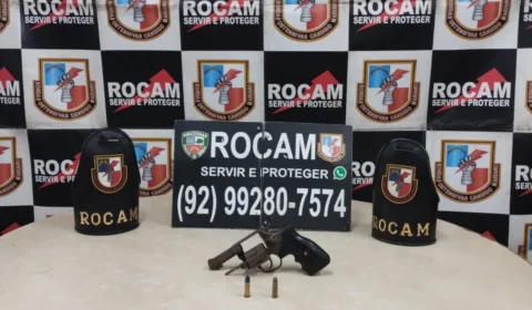 Polícia Militar apreende arma de fogo durante patrulhamento na zona leste de Manaus