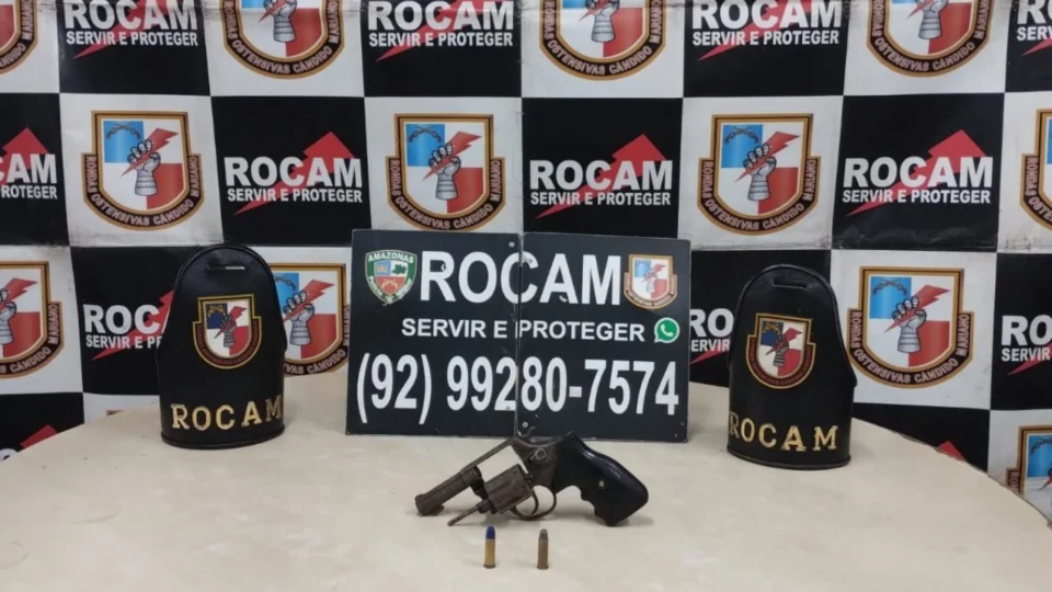 Polícia Militar apreende arma de fogo durante patrulhamento na zona leste de Manaus