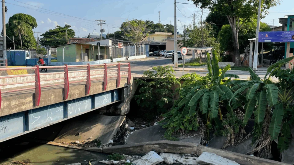 Ponte no bairro Alvorada apresenta desgaste estrutural e gera preocupação para os moradores