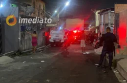 Homem é assassinado a tiros por criminosos  no bairro Tancredo Neves