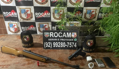 Polícia prende homem e apreende drogas, armas e munições em operação contra o tráfico em Novo Aripuanã
