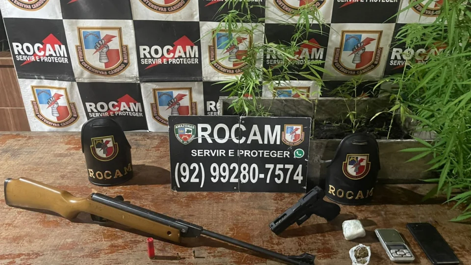 Polícia prende homem e apreende drogas, armas e munições em operação contra o tráfico em Novo Aripuanã
