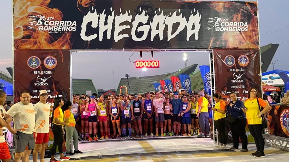 Mais de 3 mil pessoas participam da 27ª edição da Corrida dos Bombeiros em Manaus