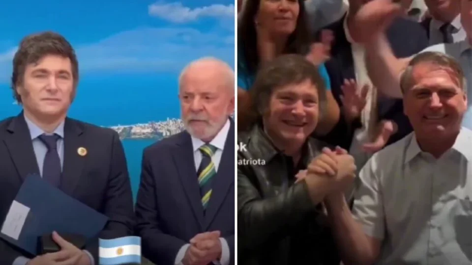 Milei posta vídeo criticando postura de Lula no G20 e finaliza mostrando encontro com Bolsonaro