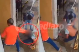 VEJA VÍDEO: funcionário de posto é feito refém em assalto violento no bairro Tarumã