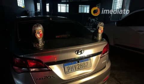 Assaltante é baleado em troca de tiros com a Rocam e carro de família é recuperado em Manaus