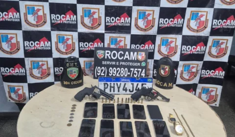 VÍDEOS: Rocam prende quadrilha que invadiu autoescola no São José e levou 15 celulares