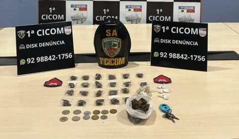 Polícia apreende drogas em beco no bairro São Francisco