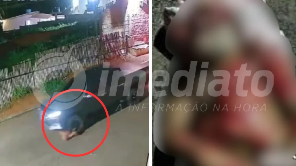 VEJA VÍDEO: idoso de 62 anos é atropelado e arrastado por caminhonete ao tentar atravessar rua