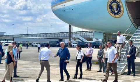 Em visita histórica ao Amazonas, Wilson Lima recepciona presidente dos Estados Unidos, Joe Biden