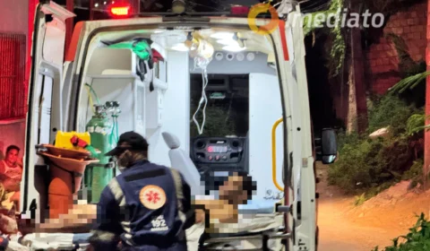 Suspeito de envolvimento em ataque a base de segurança no Mundo Novo é socorrido pelo Samu